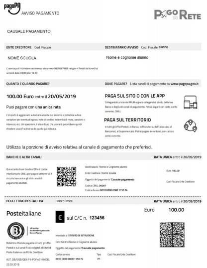 documento pagamento offline