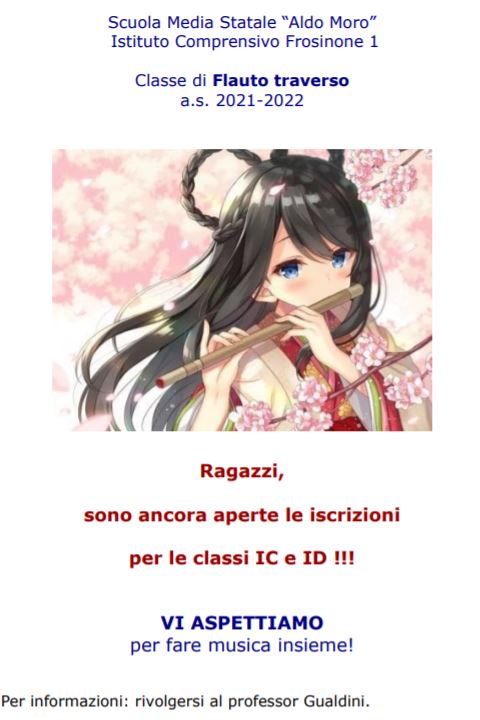 flauto iscrizioni 21