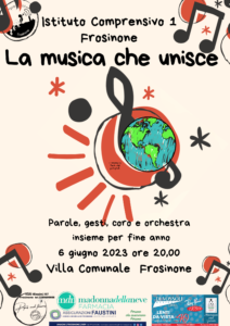 locandina manifestazione la musica che unisce 2023