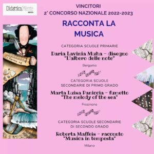 immagine dei vincitori del concorso Racconta la musica