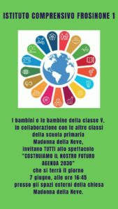 locandina della manifestazione finale del plesso Madonna della Neve 2023