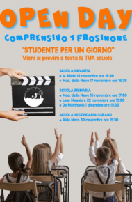 locandina con date e sedi degli open day 2023