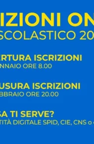 immagine con le scadenze per le iscrizioni