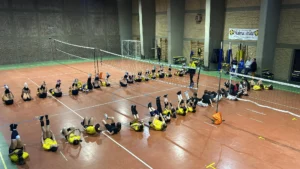 Erasmus allenamento di pallavolo