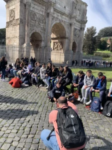 erasmus a Roma Arco di Costantino e Colosseo