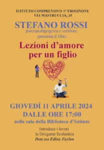 locandina dell'incontro con l'autore stefano rossi
