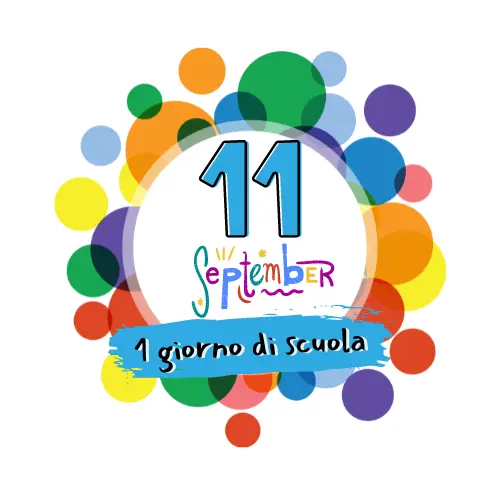 logo del primo giorno di scuola
