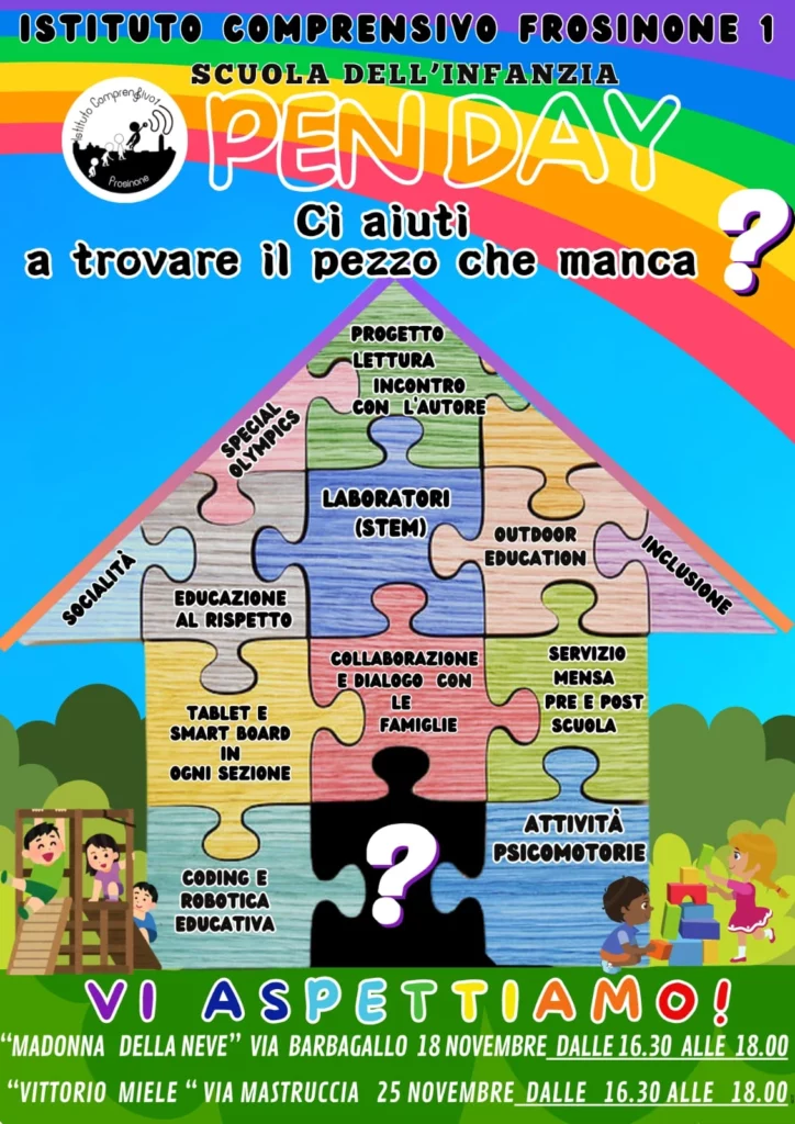 locandina open day infanzia 2024