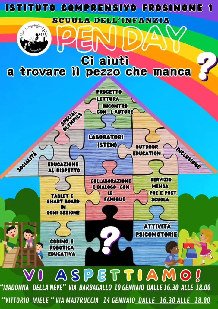 locandina bis openday  infanzia