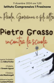locandina incontro con Pietro Grasso