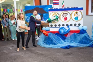 foto dell'inaugurazione della sede di scuola primaria madonna della neve