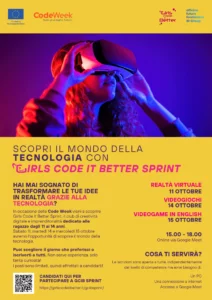 locandina di GCIB Sprint con qrcode